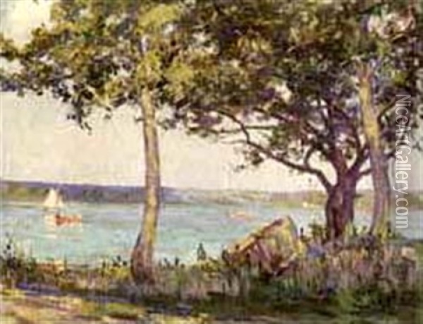 Afternoon Sodus Bay, Lake Ontario Oil Painting - Mary Clare Sherwood