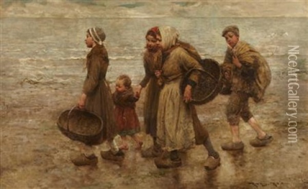 The Children Of The Beach Oil Painting - Robert McGregor