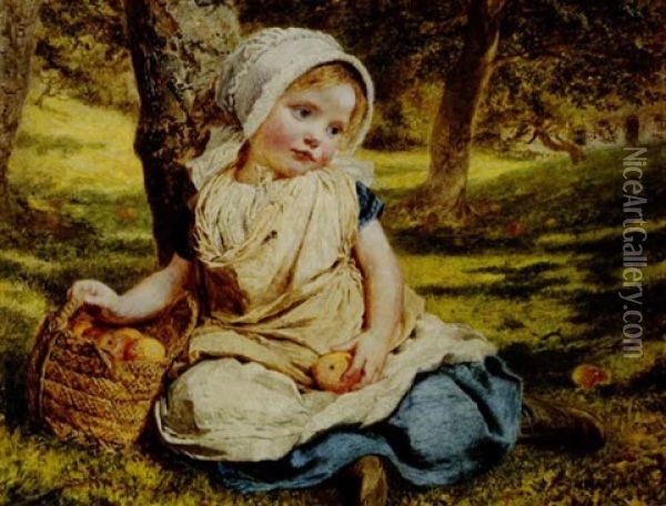 Windfalls Oil Painting - Sophie Anderson