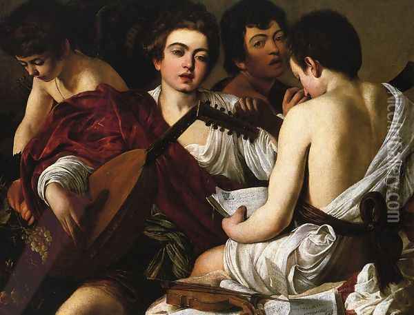The Concert Oil Painting - Caravaggio