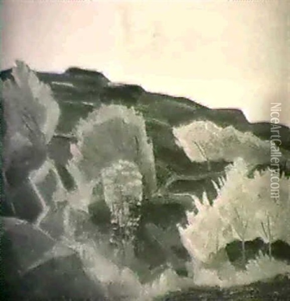 Vastkusthost Oil Painting - Ewald Dahlskog