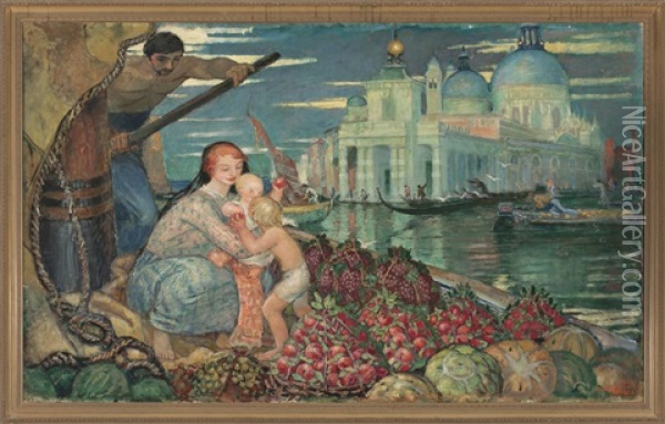 Vista De Venecia Oil Painting - Emile Wery