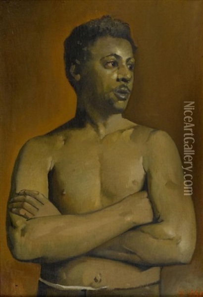 Brustbildnis Eines Jungen Mannes Oil Painting - Jean Daniel Ihly
