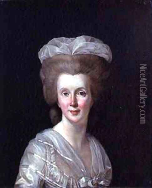 Portrait of Madame Necker 1739-94 Oil Painting - Duplessis, Joseph-Siffrede