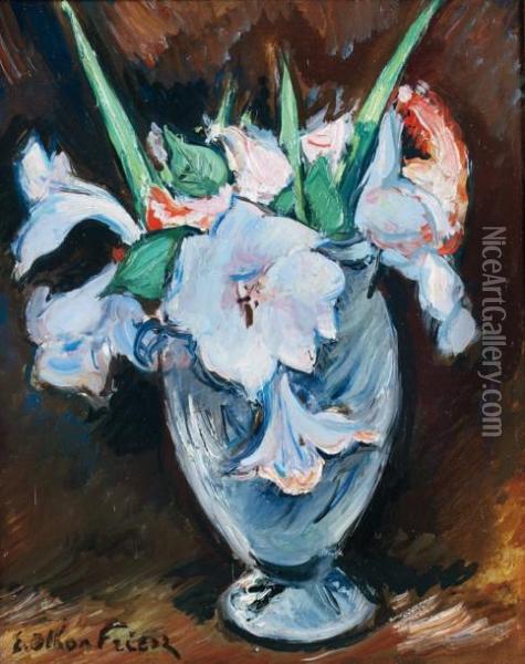 Friesz Vase De Fleurs Oil Painting - Emile-Othon Friesz