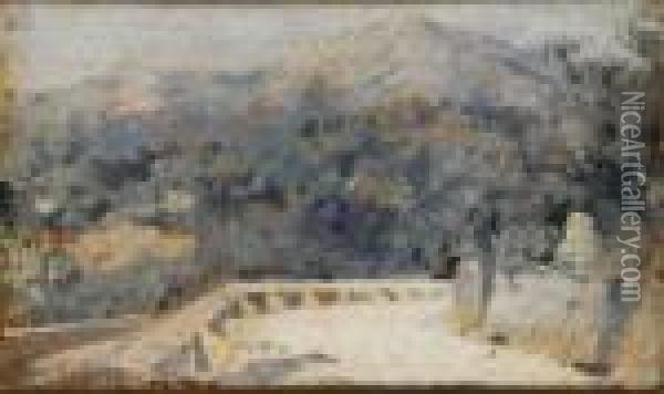 Vista Desde El Camino Oil Painting - Eliseu Meifren i Roig