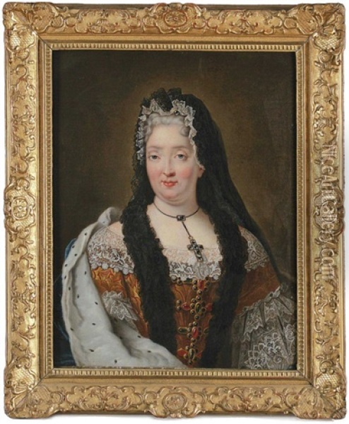 Portrait Der Francoise D'aubigne, Marquise De Maintenon Oil Painting - Philippe Vignon