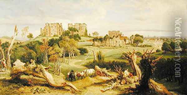 Kenilworth Castle, Warwickshire, 1840 Oil Painting - James Ward