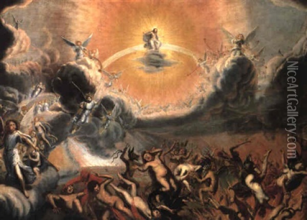 The Last Judgment Oil Painting - Conrad Meyer