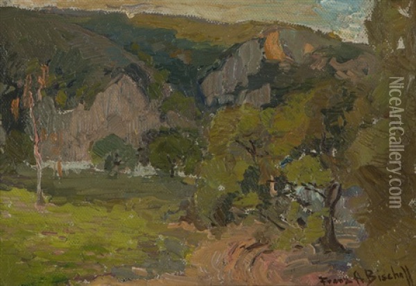 Green Meadow Oil Painting - Franz Arthur Bischoff