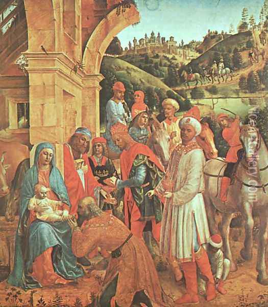 The Adoration of the Kings 1500-10 Oil Painting - Vincenzo Foppa