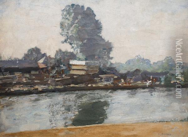 The Thames At Henley Oil Painting - Henry Bishop