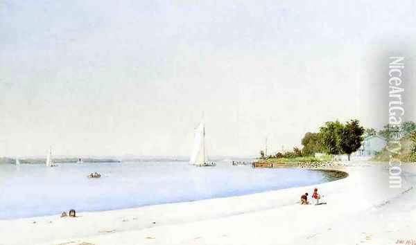 Hudson River at Caldwell Oil Painting - John Hill