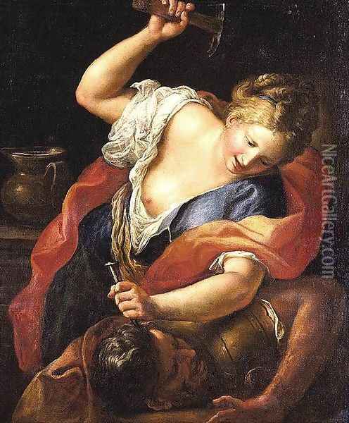 Jael and Sisera Oil Painting - Gregorio Lazzarini