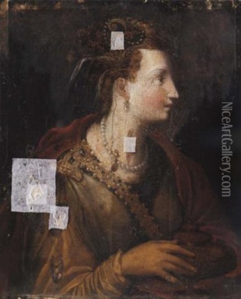 Mary Magdelene Oil Painting - Francesco (Il Poppi) Morandini