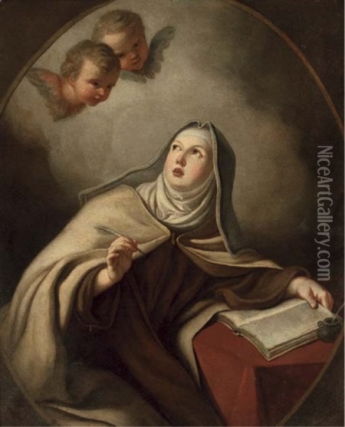 Saint Teresa Oil Painting - Claudio Coello