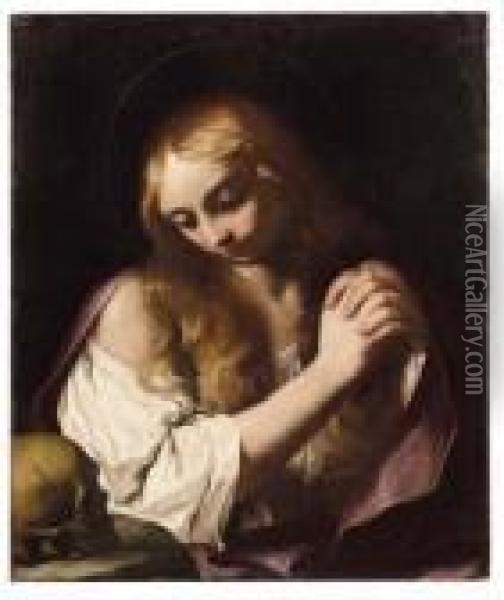 Maddalena In Preghiera Oil Painting - Giovanni Domenico Cerrini