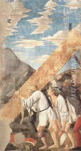 Burial of the Wood c. 1455 Oil Painting - Piero della Francesca
