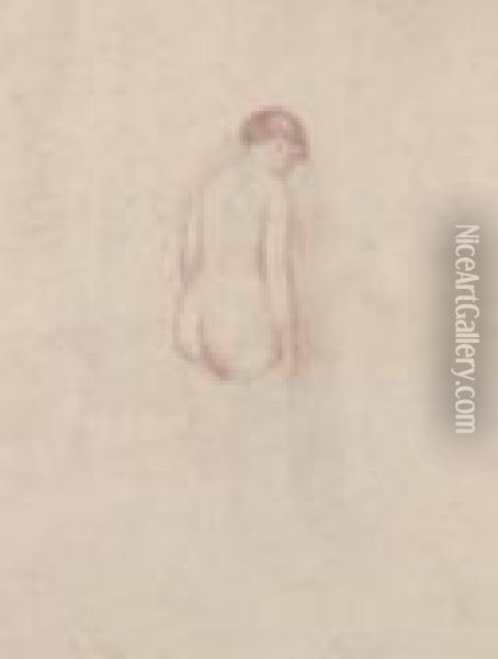 Female Nude Oil Painting - Pierre Auguste Renoir