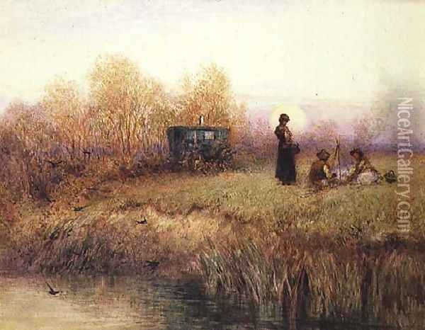 Gypsies Oil Painting - Charles Robertson