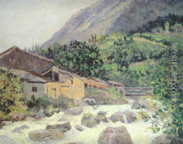 Torrente Oil Painting - Maxime Maufra