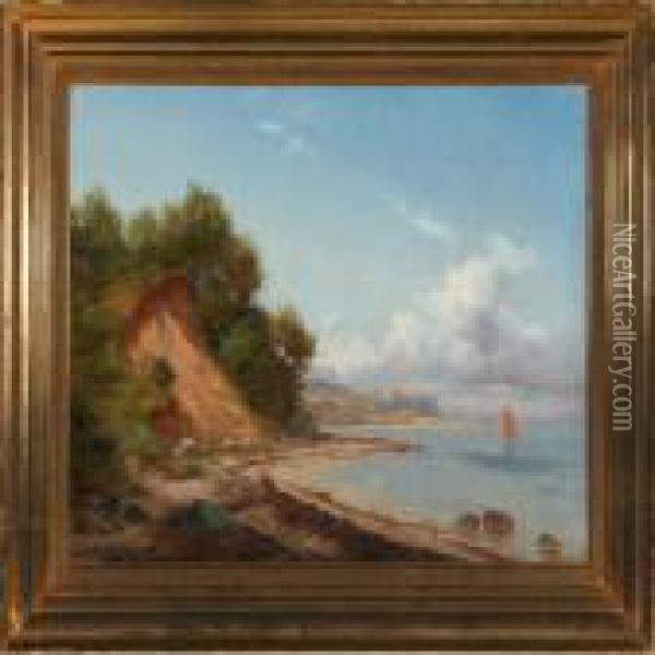 Summer Day Oil Painting - Nordahl Peter Frederik Grove