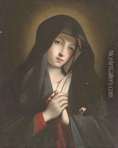 The Virgin in Prayer Oil Painting - Giovanni Baptista Salvi, Called Sasseferroto