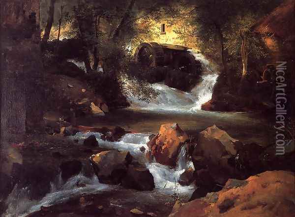The Water Mill Oil Painting - Henry John Yeend King
