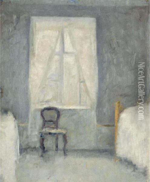 Sovekammer (interior) Oil Painting - Vilhelm Hammershoi