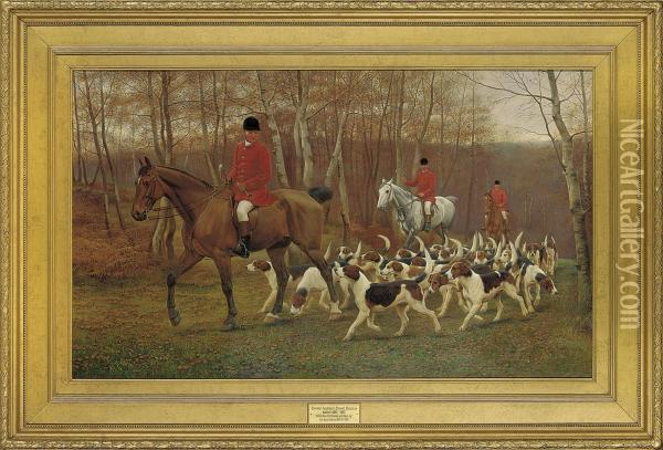 Listen How The Hounds And Horn Etc. Oil Painting - Edward Algernon Stuart Douglas