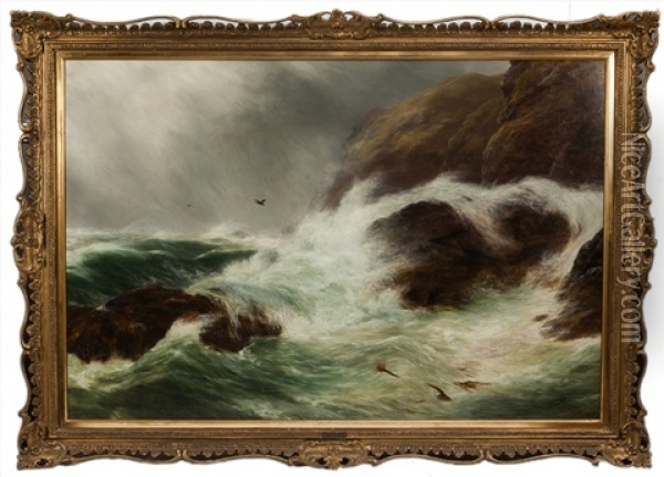 Roaring Waters Oil Painting - Peter Graham