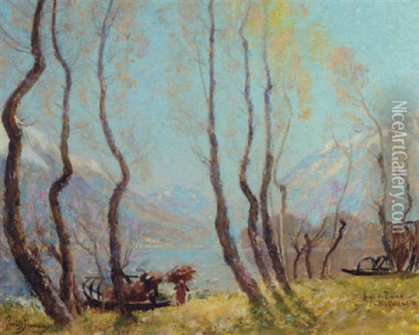 Lago Di Piano, Italy Oil Painting - Sir David Murray