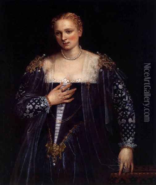 Portrait of a Venetian Woman (La Belle Nani) Oil Painting - Paolo Veronese (Caliari)