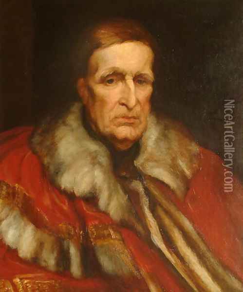 Lord Lyndhurst (1772-1863) 1862 Oil Painting - George Frederick Watts
