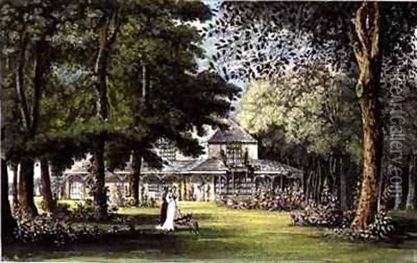 Princess Elizabeths Cottage Old Windsor Oil Painting - John Gendall