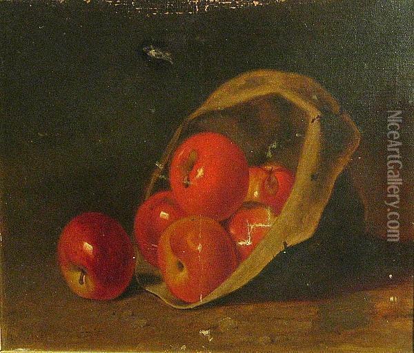 Hat Full Of Apples Oil Painting - George Harvey