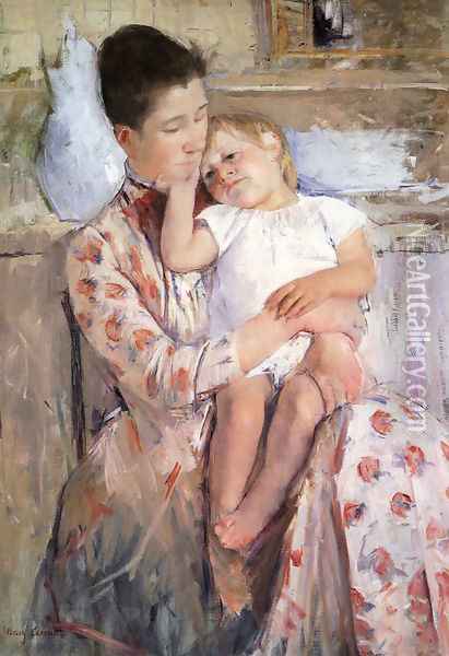 Mother And Child XI Oil Painting - Mary Cassatt