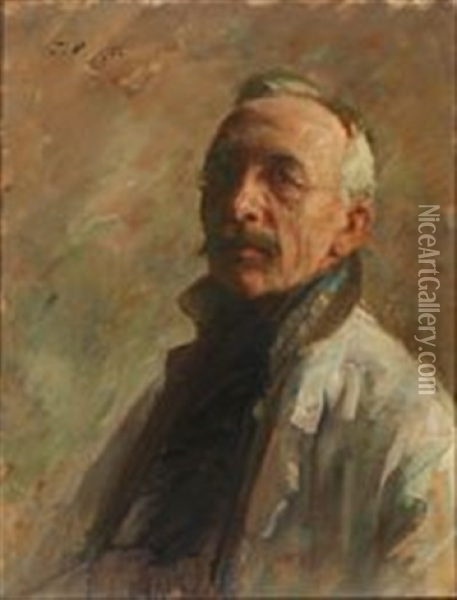 Self-portrait Oil Painting - Julius Paulsen