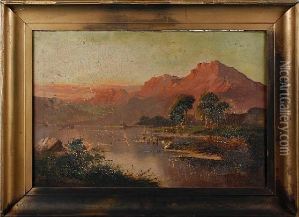 Lake Landscape Oil Painting - Jack Ducker