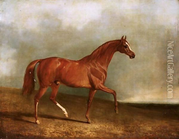 Pyrrhus The First - Winner Of The 1846 Derby Oil Painting - John Snr Ferneley