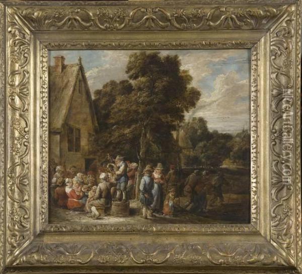 Kermesse Flamande Oil Painting - David The Younger Teniers