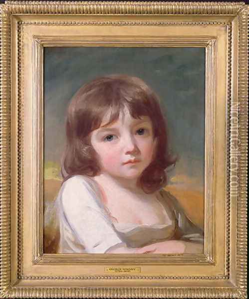 Portrait of a Girl Oil Painting - George Romney