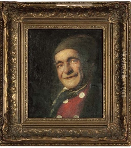 A Friendly Face Oil Painting - Ludwig Kandler