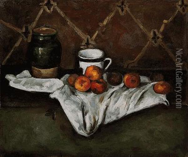 Still Life Oil Painting - Paul Cezanne