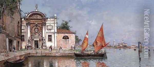 Venice (Venecia) Oil Painting - Antonio Maria de Reyna