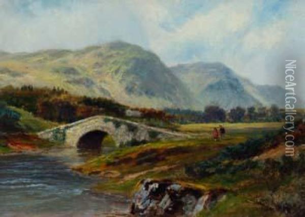 Strand's Bridge Oil Painting - Frederick William Hayes