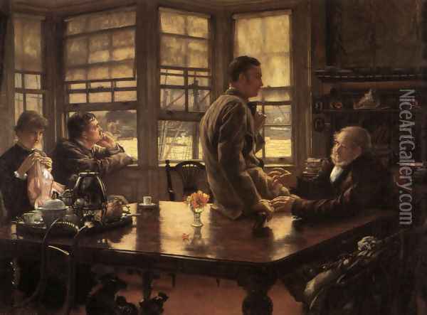 The Prodigal Son in Modern Life: The Departure Oil Painting - James Jacques Joseph Tissot