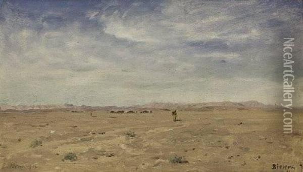 Beduinenzelte In Der Sahara Be Oil Painting - Edmund Berninger