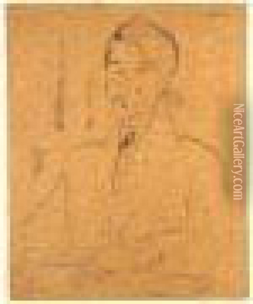 Portrait De Zborowski Oil Painting - Amedeo Modigliani