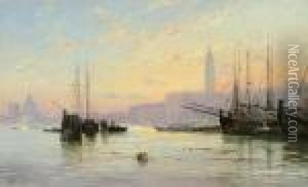 Blick Auf Venedig Oil Painting - Hermann David Salomon Corrodi
